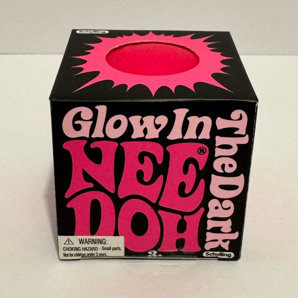 Schylling Glow in the Dark NeeDoh Squishy Sensory ball toy NIB